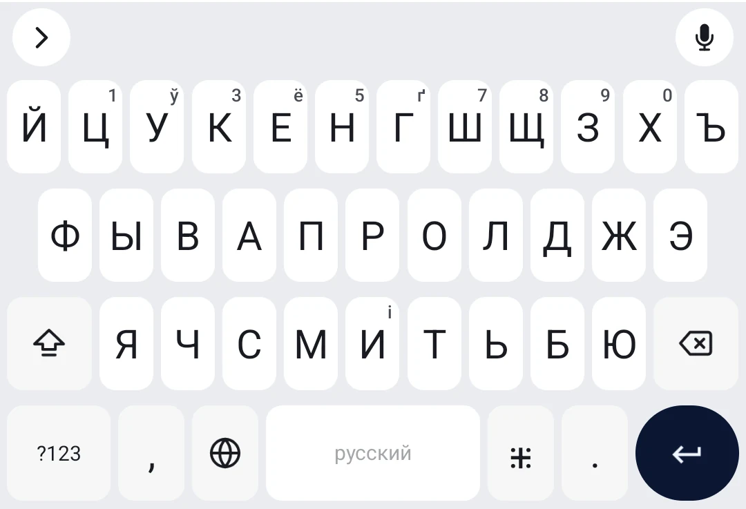 Кириллица (типографская) — Letters